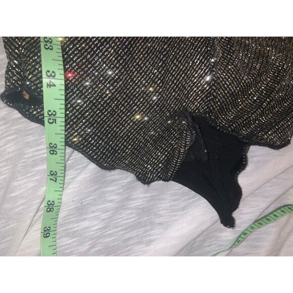 Vintage Asymmetrical Hem Shimmery black gothic y2k Cowl Neck dress Small - Picture 7 of 7